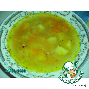 Рецепт Рыбный суп из консервы