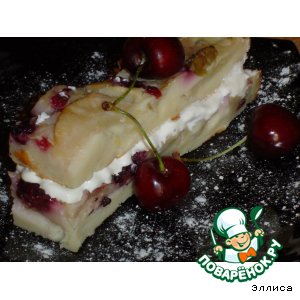 Рецепт Грушево-ягодный пирог без сахара