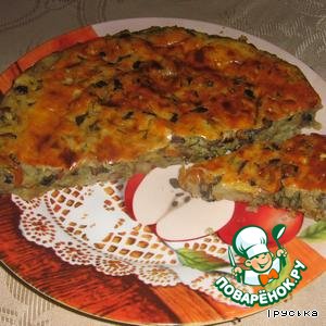 Рецепт Пирог картофельный с грибами