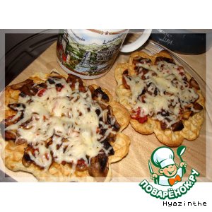 Рецепт Вафли - пицца