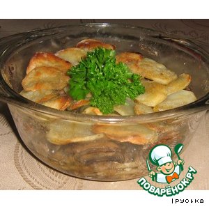 Рецепт Картофельная запеканка по-монастырски