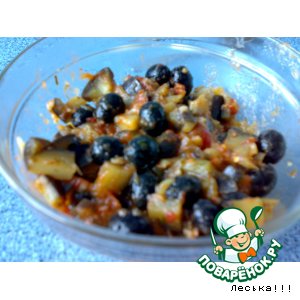 Рецепт Закуска из баклажан с маслинами