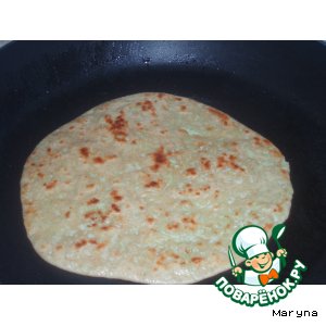 Рецепт Gobhi Paratha-Лепeшки с цветной капустой