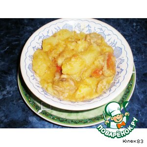 Рецепт Тушеная картошка по-домашнему