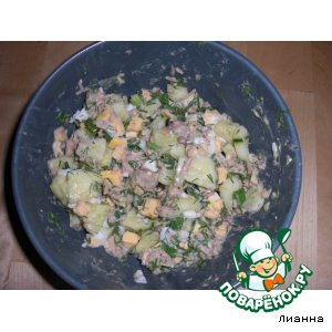 Рецепт Летний салат с тунцом