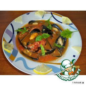 :   c  (zuppa di cozze)