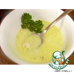 Рецепт: Сырный суп с галушками