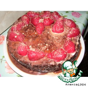 Рецепт Тортик с шоколадом и клубничкой