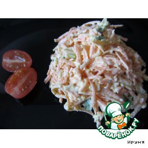 Рецепт Острый салат из моркови и сыра