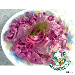 Рецепт Сельдь в розовом соусе