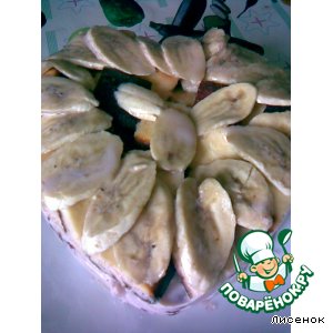 Рецепт Вишнево-банановый торт-суфле