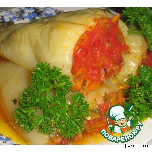 Рецепт Перец, фаршированный овощами