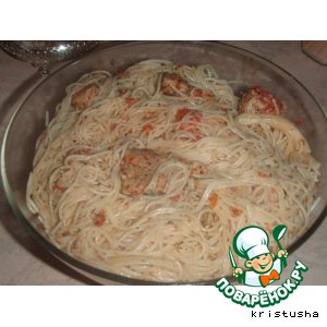 Рецепт Спагетти с мясом и томатным соусом