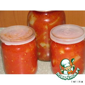 Рецепт: Перец в помидорах