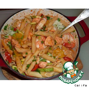 Рецепт Блюдо с морепродуктами (Seafood Pasta)