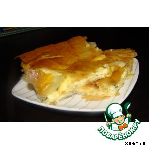 Рецепт Сырный пирог из теста фило