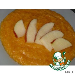 Рецепт: Кукурузная каша тыквенно-яблочная