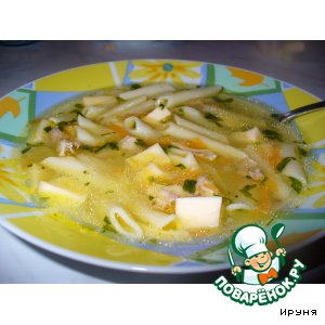 Рецепт Куриный суп с сыром