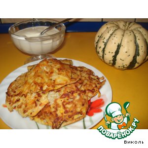 Рецепт Тыквенно-картофельные оладушки
