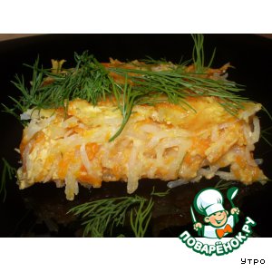 Рецепт Тыквенно-картофельная запеканка с сельдереем