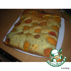 Рецепт Маковый пирог с абрикосами