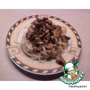 Рецепт Курица с грибами и пастой Tetrazzini от Джейми Оливера
