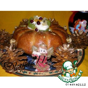 Рецепт Традиционный французский рождественский кекс "Саварен"