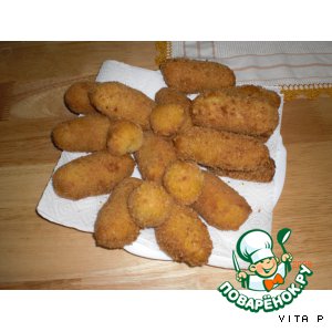 Рецепт Картофельные крокеты с мясом