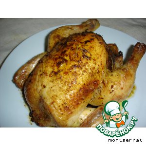 Рецепт Цыпленок, фаршированный сухофруктами