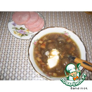 Рецепт: Суп грибной "по-быстрому"