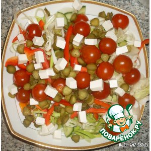 Рецепт Овощной салат с фетаксой