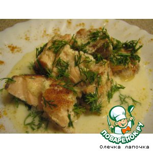 Рецепт Рыба в сметанно-сырном соусе