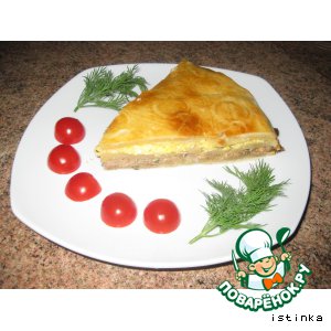 Рецепт Пирог по-сербски с консервированной горбушей