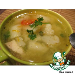 Рецепт Густой овощной суп с куриной грудкой