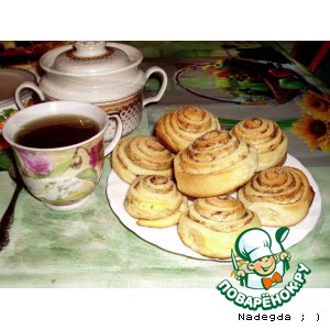 Рецепт Дрожжевые булочки к чаю