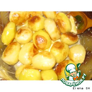 Рецепт Картошка запеченная с чесночком и маслом