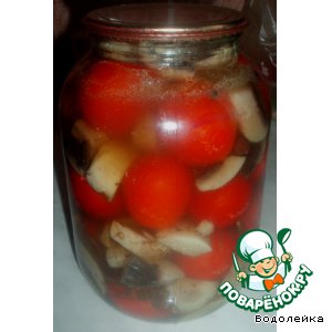 Рецепт Маринованные помидоры с грибами