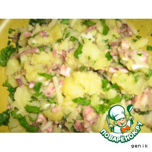 Рецепт Салат картофельный с осьминожками