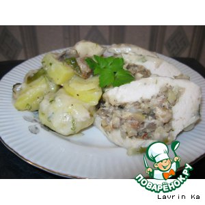 Рецепт Куриное филе с овощами на пару