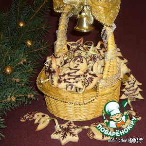 Рецепт: Медовые пряники "Новогоднее ассорти"