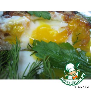 Рецепт Завтрак за 5 минут-2 "Яйцеброд"