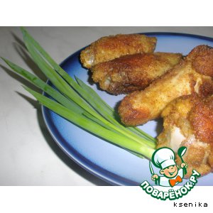 Рецепт: Ароматная курица в сухарях
