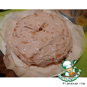 Рецепт Яблочный пирог с кремом