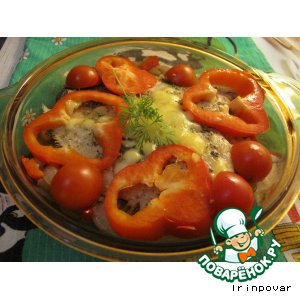 Рецепт Камбала «Праздничная» с овощами