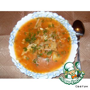 Рецепт Суп куриный с овощами "Выручалочка"