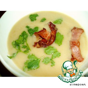 рецепт: суп-пюре из черешкового сельдерея и фасоли