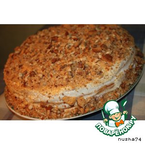 Рецепт Медовый торт с черносливом и грецкими орехами