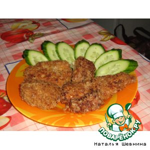 Рецепт Шашлычная курочка в панировке