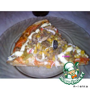 Рецепт: Пицца "Постная итальянка"