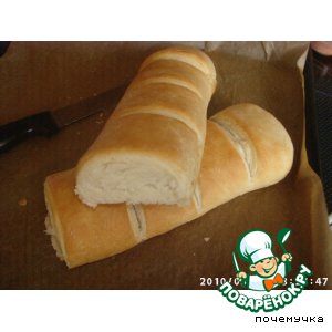 Рецепт Белый Слоеный Хлеб